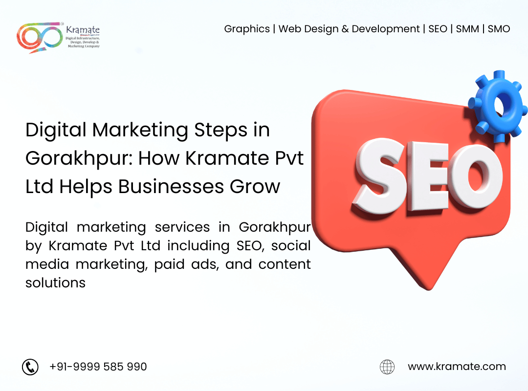 Digital Marketing Steps in Gorakhpur: How Kramate Pvt Ltd Helps Businesses Grow