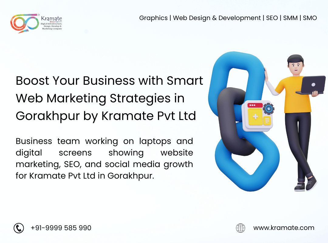 Boost Your Business with Smart Web Marketing Strategies in Gorakhpur by Kramate Pvt Ltd