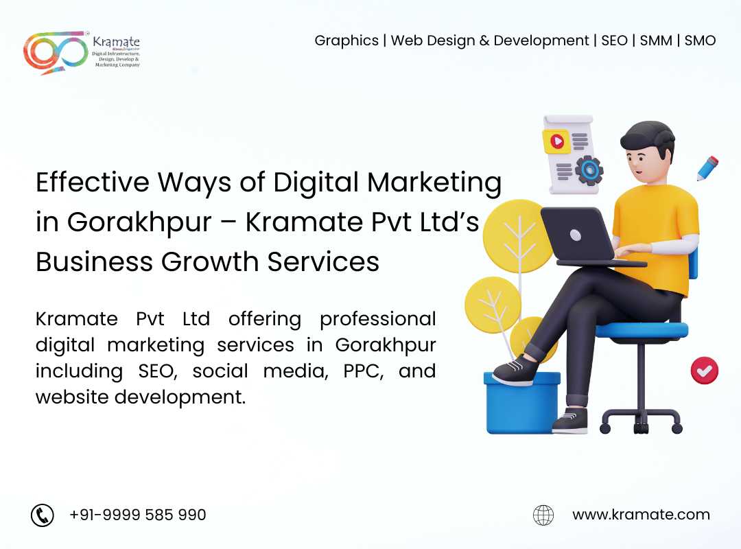 Effective Ways of Digital Marketing in Gorakhpur – Kramate Pvt Ltd’s Business Growth Services