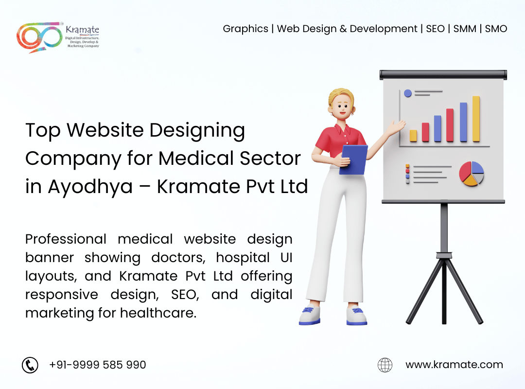 Top Website Designing Company for Medical Sector in Ayodhya – Kramate Pvt Ltd
