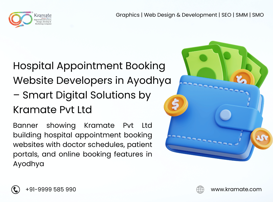 Hospital Appointment Booking Website Developers in Ayodhya – Smart Digital Solutions by Kramate Pvt Ltd